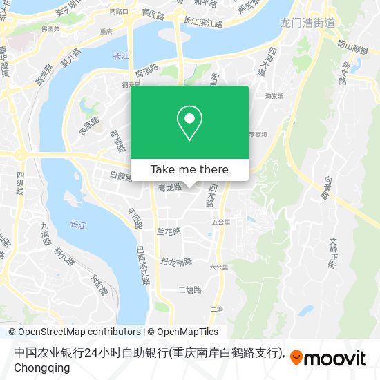 中国农业银行24小时自助银行(重庆南岸白鹤路支行) map