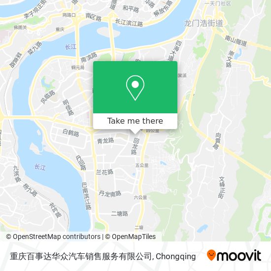 重庆百事达华众汽车销售服务有限公司 map