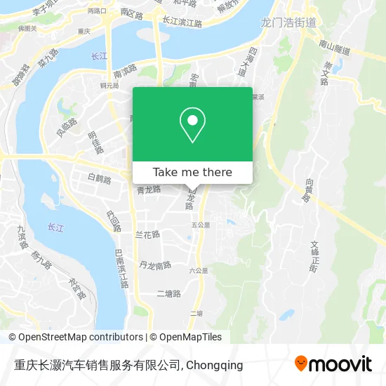 重庆长灏汽车销售服务有限公司 map