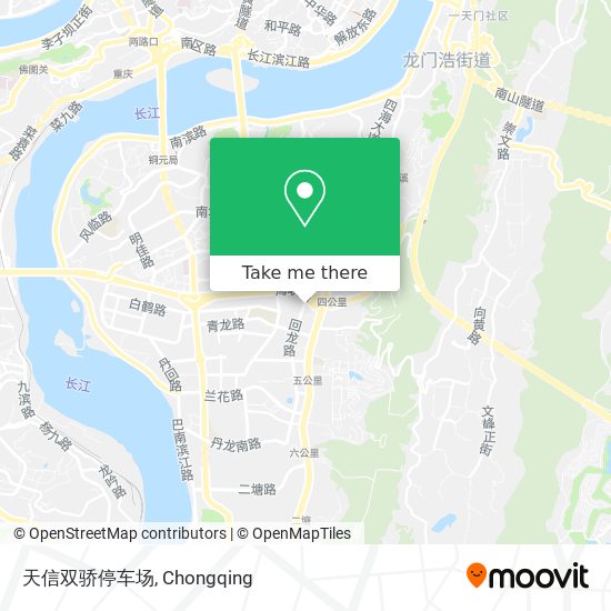 天信双骄停车场 map