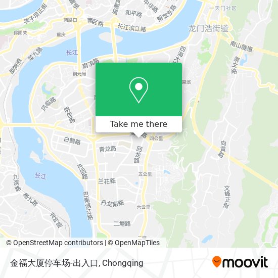 金福大厦停车场-出入口 map