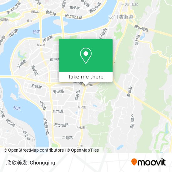 欣欣美发 map