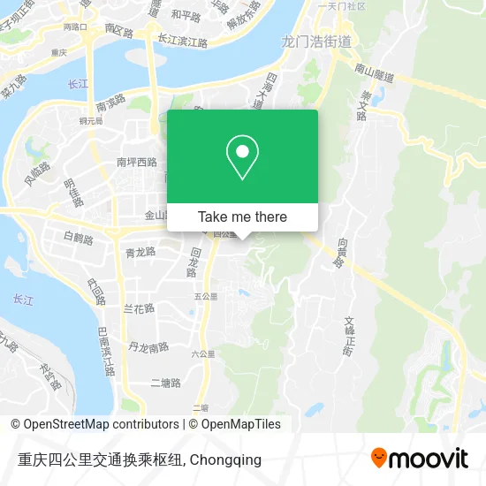 重庆四公里交通换乘枢纽 map