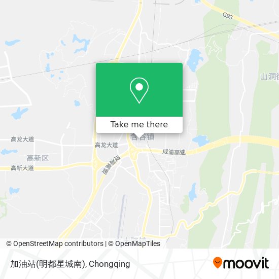 加油站(明都星城南) map