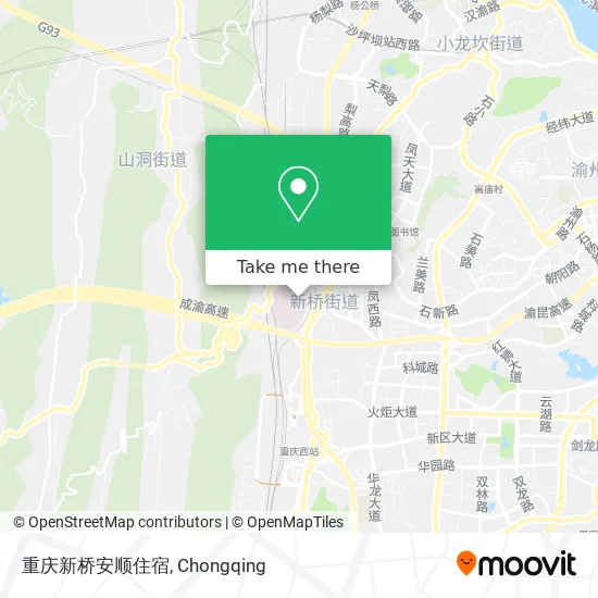 重庆新桥安顺住宿 map