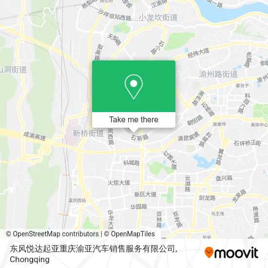 东风悦达起亚重庆渝亚汽车销售服务有限公司 map