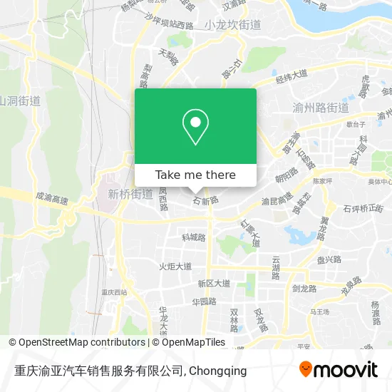 重庆渝亚汽车销售服务有限公司 map