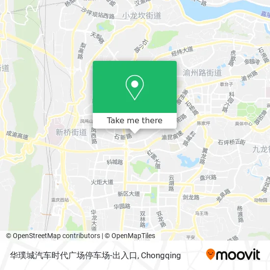 华璞城汽车时代广场停车场-出入口 map