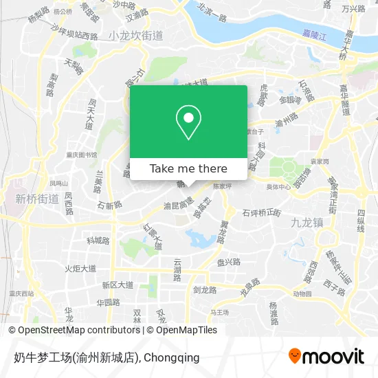 奶牛梦工场(渝州新城店) map