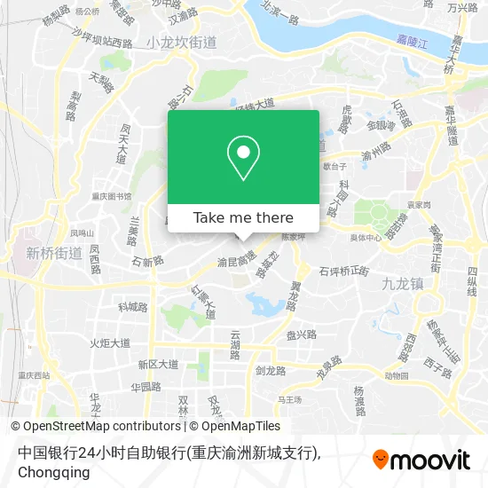 中国银行24小时自助银行(重庆渝洲新城支行) map