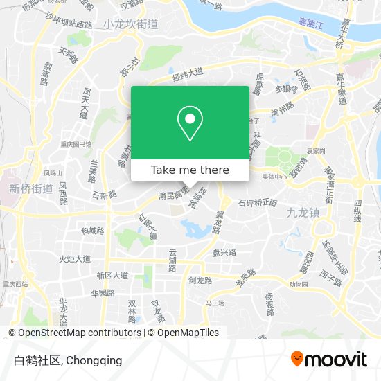 白鹤社区 map