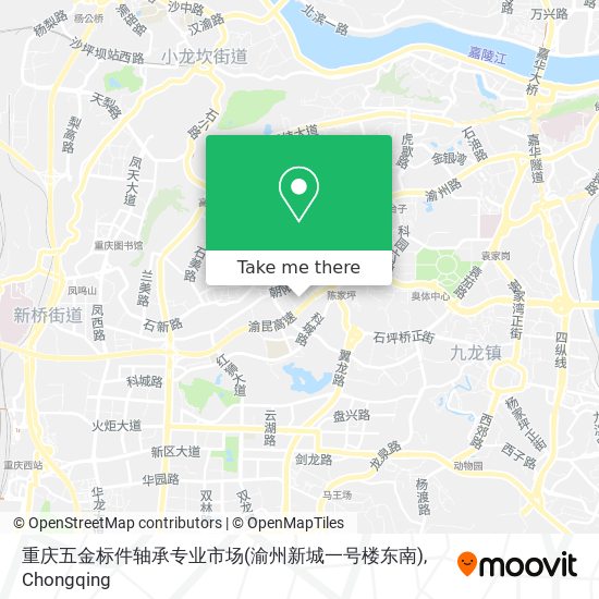 重庆五金标件轴承专业市场(渝州新城一号楼东南) map