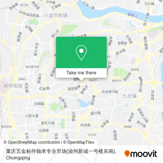 重庆五金标件轴承专业市场(渝州新城一号楼东南) map