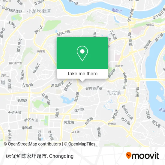 绿优鲜陈家坪超市 map