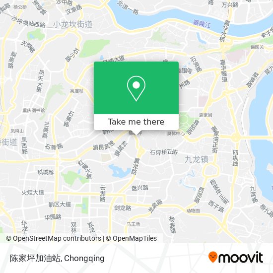陈家坪加油站 map