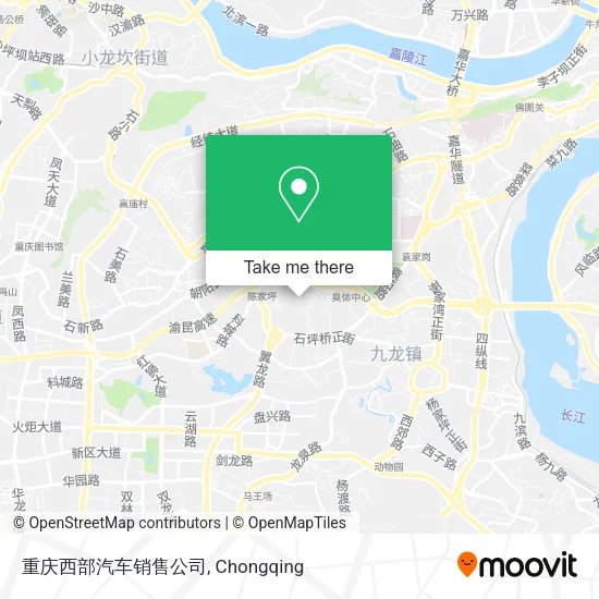 重庆西部汽车销售公司 map