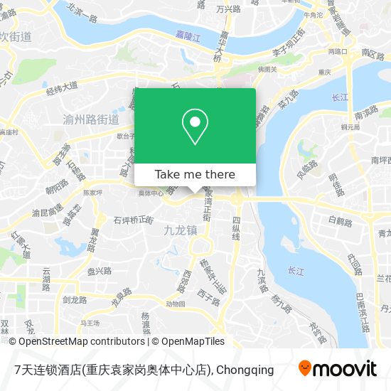 7天连锁酒店(重庆袁家岗奥体中心店) map