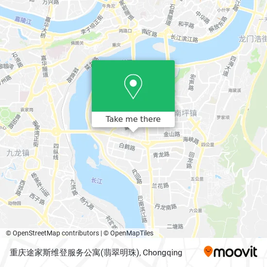 重庆途家斯维登服务公寓(翡翠明珠) map