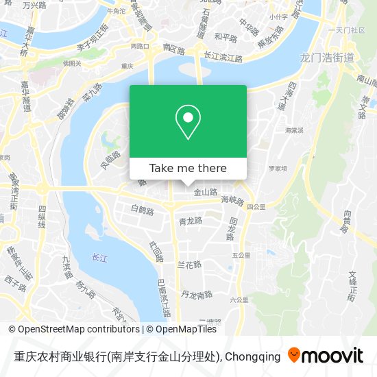 重庆农村商业银行(南岸支行金山分理处) map