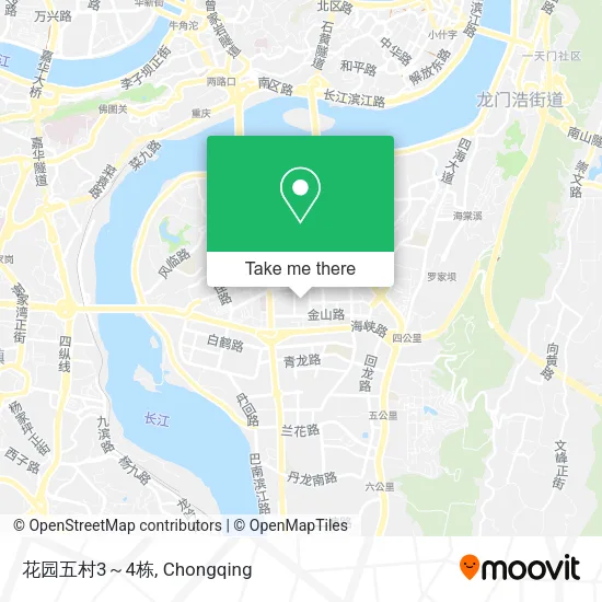 花园五村3～4栋 map