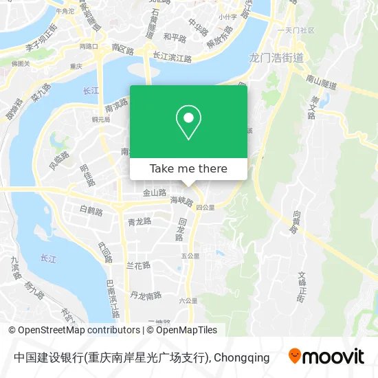 中国建设银行(重庆南岸星光广场支行) map