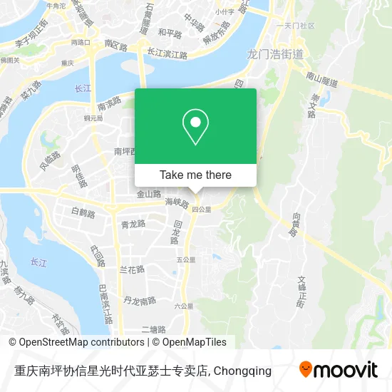 重庆南坪协信星光时代亚瑟士专卖店 map