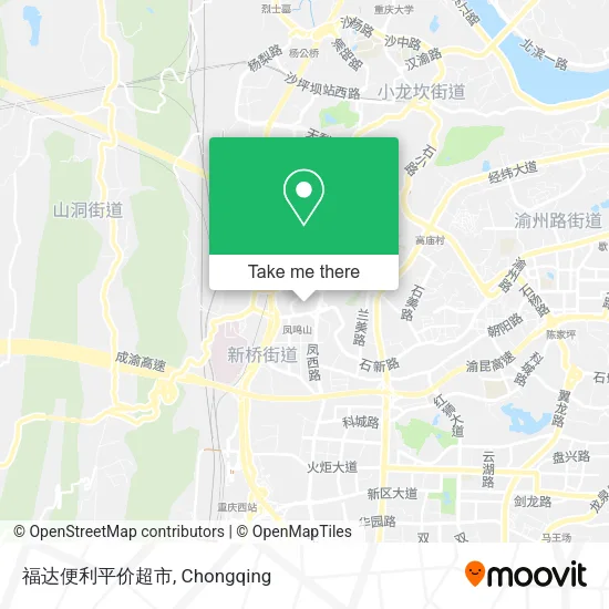 福达便利平价超市 map