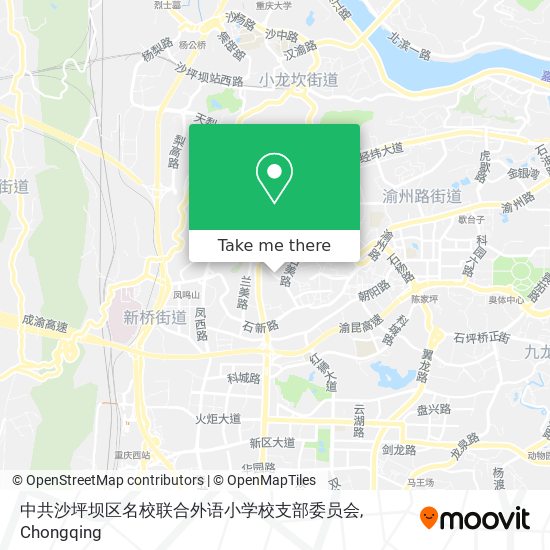 中共沙坪坝区名校联合外语小学校支部委员会 map