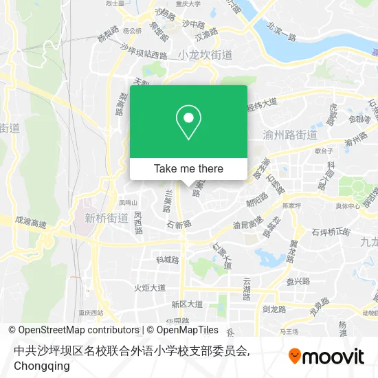 中共沙坪坝区名校联合外语小学校支部委员会 map