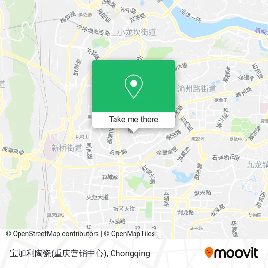 宝加利陶瓷(重庆营销中心) map