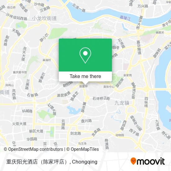 重庆阳光酒店（陈家坪店） map