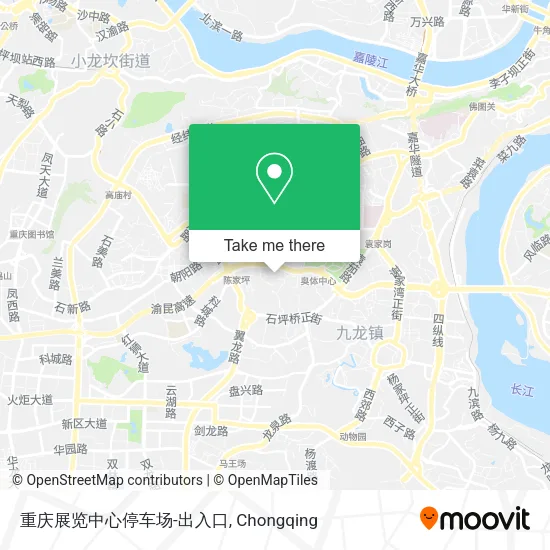 重庆展览中心停车场-出入口 map