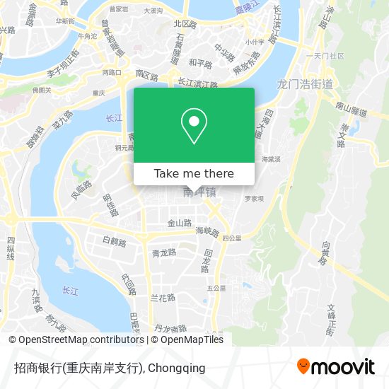 招商银行(重庆南岸支行) map