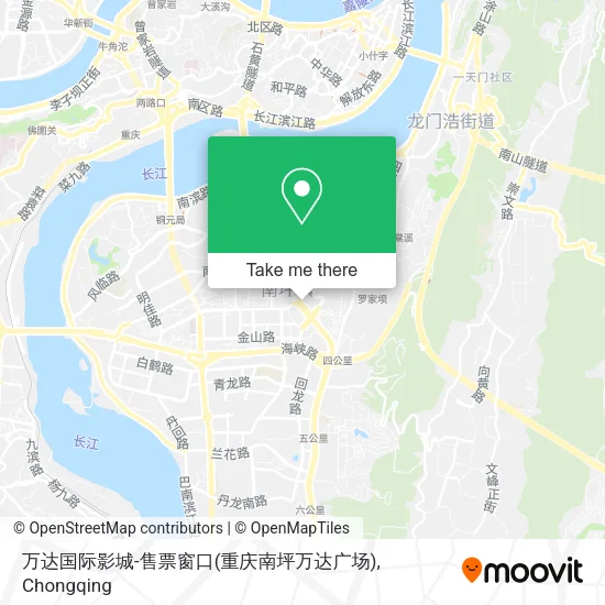 万达国际影城-售票窗口(重庆南坪万达广场) map