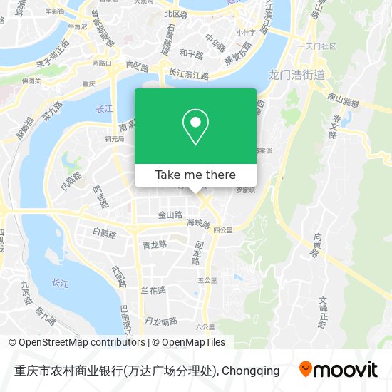 重庆市农村商业银行(万达广场分理处) map