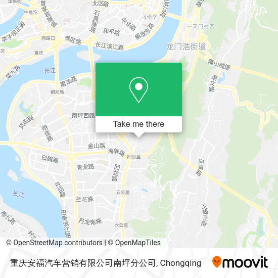 重庆安福汽车营销有限公司南坪分公司 map