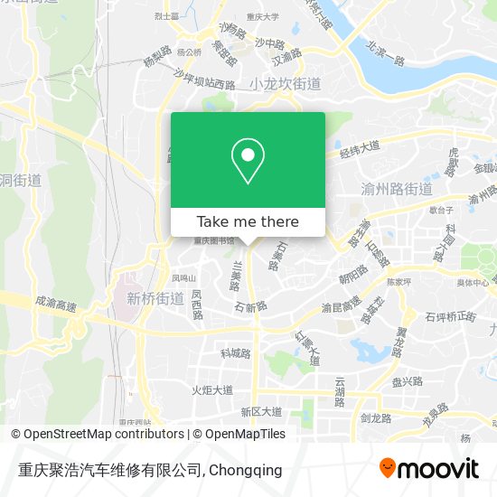 重庆聚浩汽车维修有限公司 map