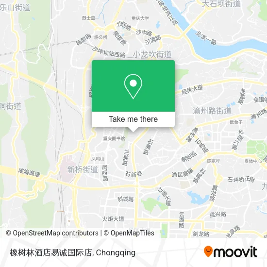 橡树林酒店易诚国际店 map