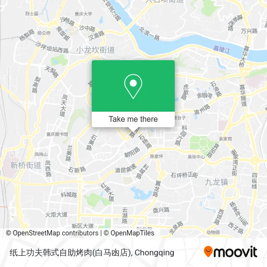 纸上功夫韩式自助烤肉(白马凼店) map
