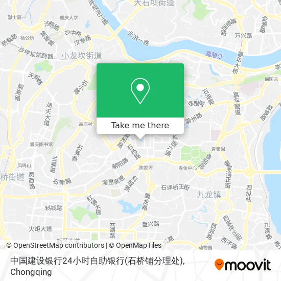 中国建设银行24小时自助银行(石桥铺分理处) map