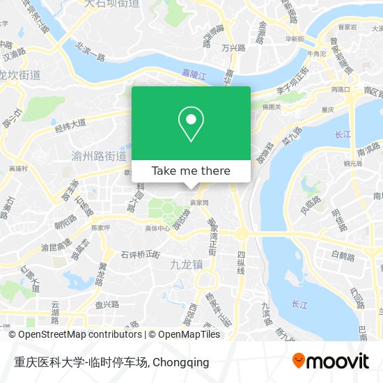 重庆医科大学-临时停车场 map
