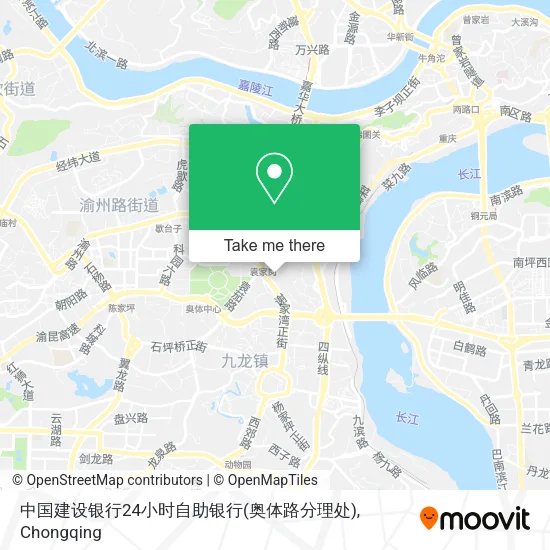 中国建设银行24小时自助银行(奥体路分理处) map
