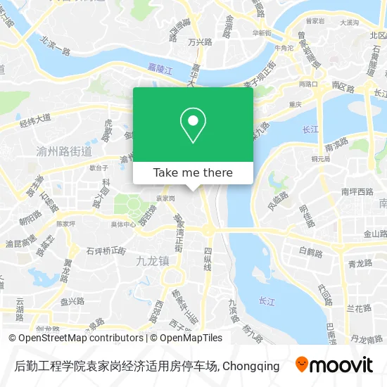 后勤工程学院袁家岗经济适用房停车场 map