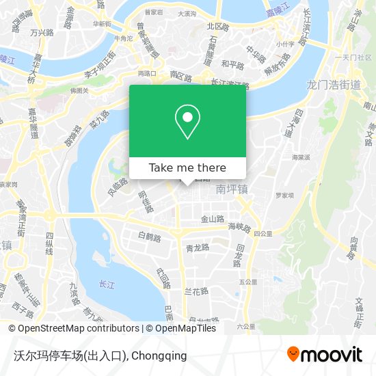 沃尔玛停车场(出入口) map