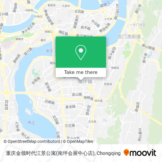 重庆金领时代江景公寓(南坪会展中心店) map