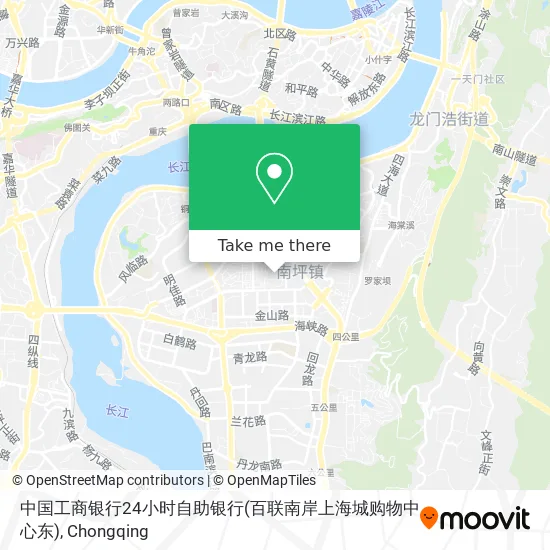 中国工商银行24小时自助银行(百联南岸上海城购物中心东) map