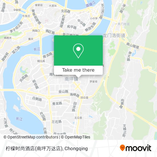 柠檬时尚酒店(南坪万达店) map