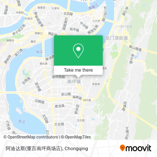 阿迪达斯(重百南坪商场店) map