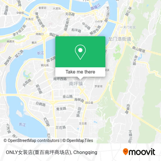 ONLY女装店(重百南坪商场店) map