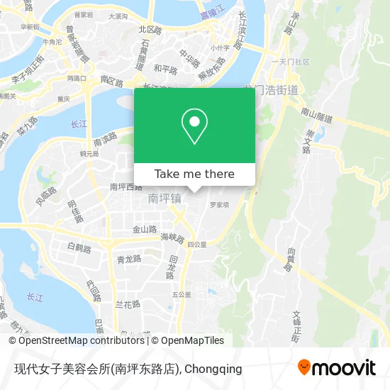 现代女子美容会所(南坪东路店) map